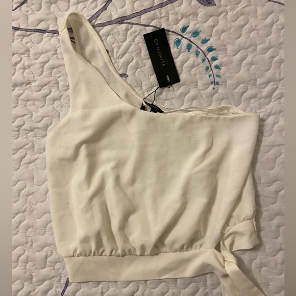 Dynamite women’s one shoulder blouse. Size XS - Picture 2 of 4